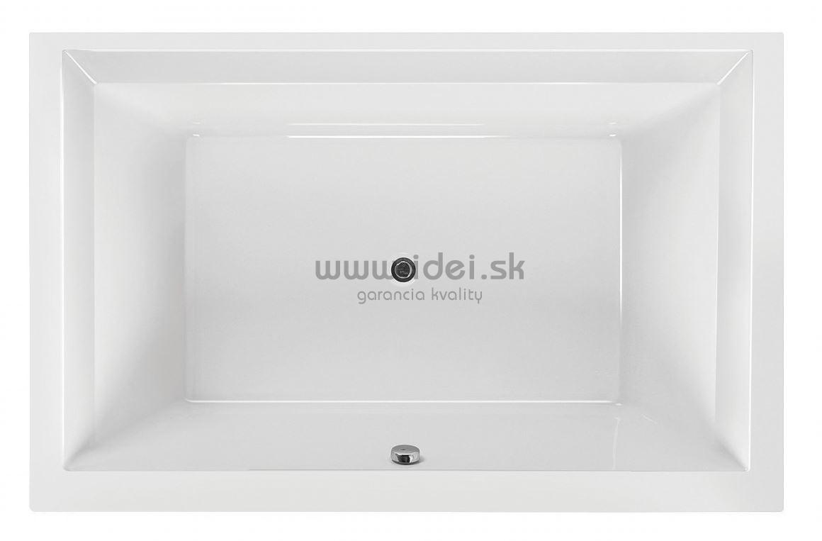Santech LINEA obdĺžniková vaňa 190x120 cm + sifón s napúšťaním