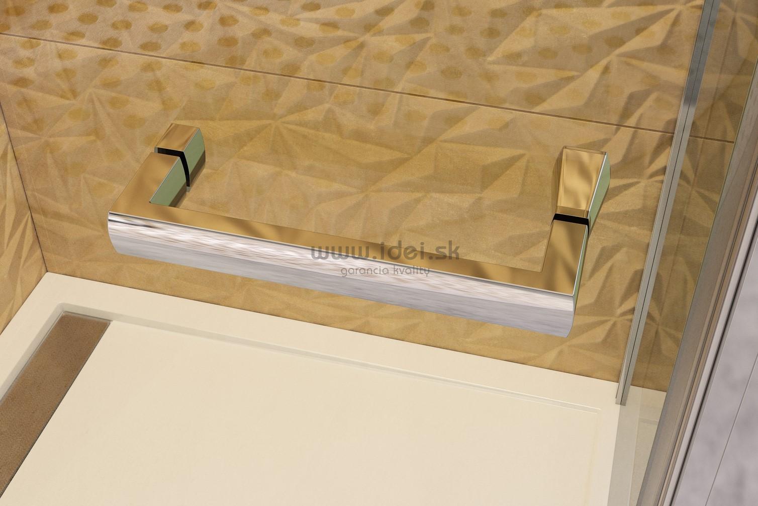 Aquatek YES B8+F1 zalamovací sprchový kút 80x90 cm číre sklo