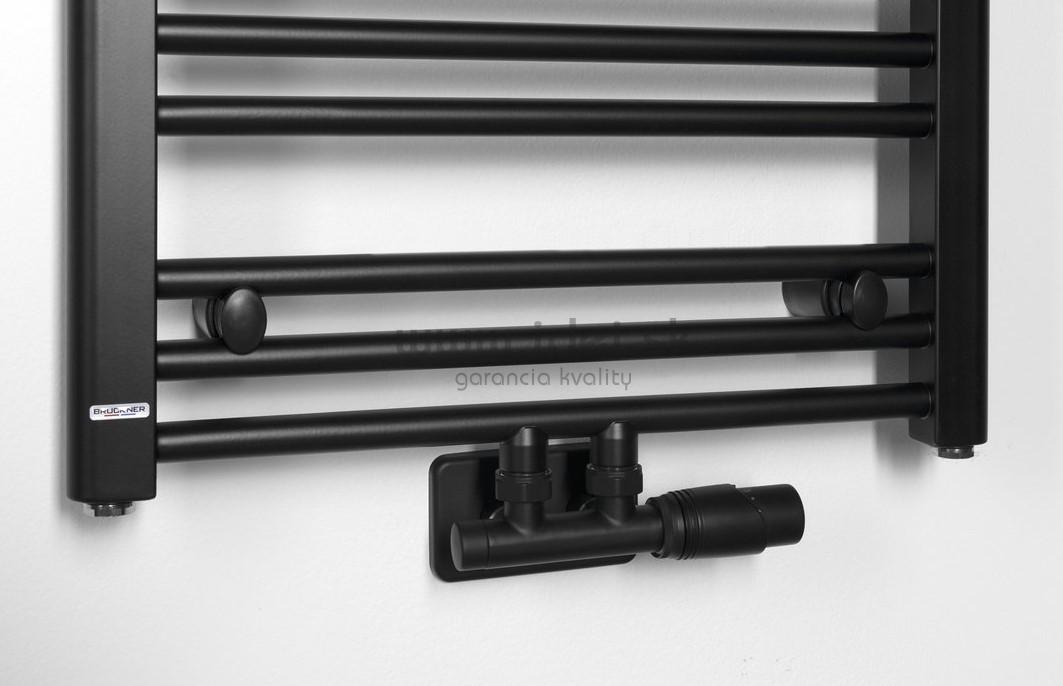 Albrecht čierny kúpeľnový radiátor 40 x 125 cm 