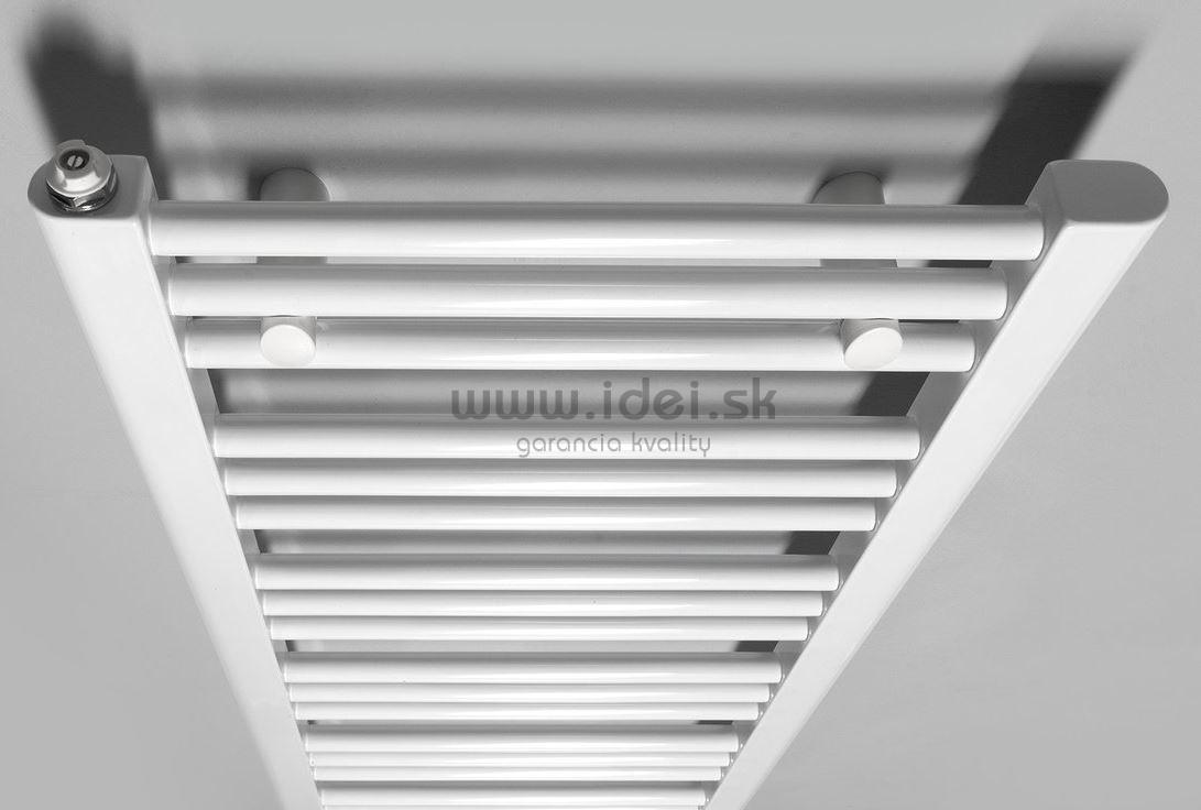 Albrecht biely kúpeľnový radiátor so stredovým pripojením