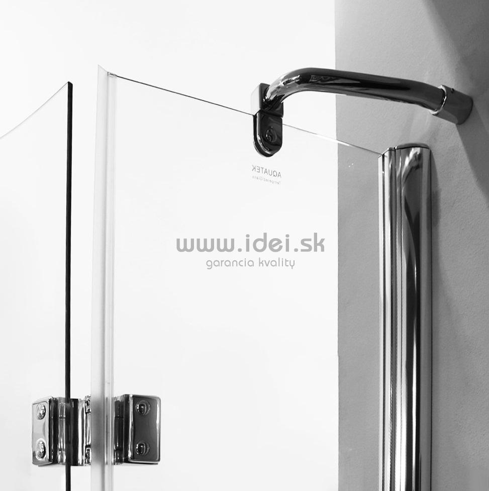 Aquatek EXTRA oblúkový sprchový kút 90x90 cm s otváracími dverami