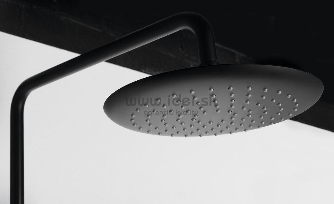 SOLARIS čierno-zlatý sprchový set s termostatickou batériou 