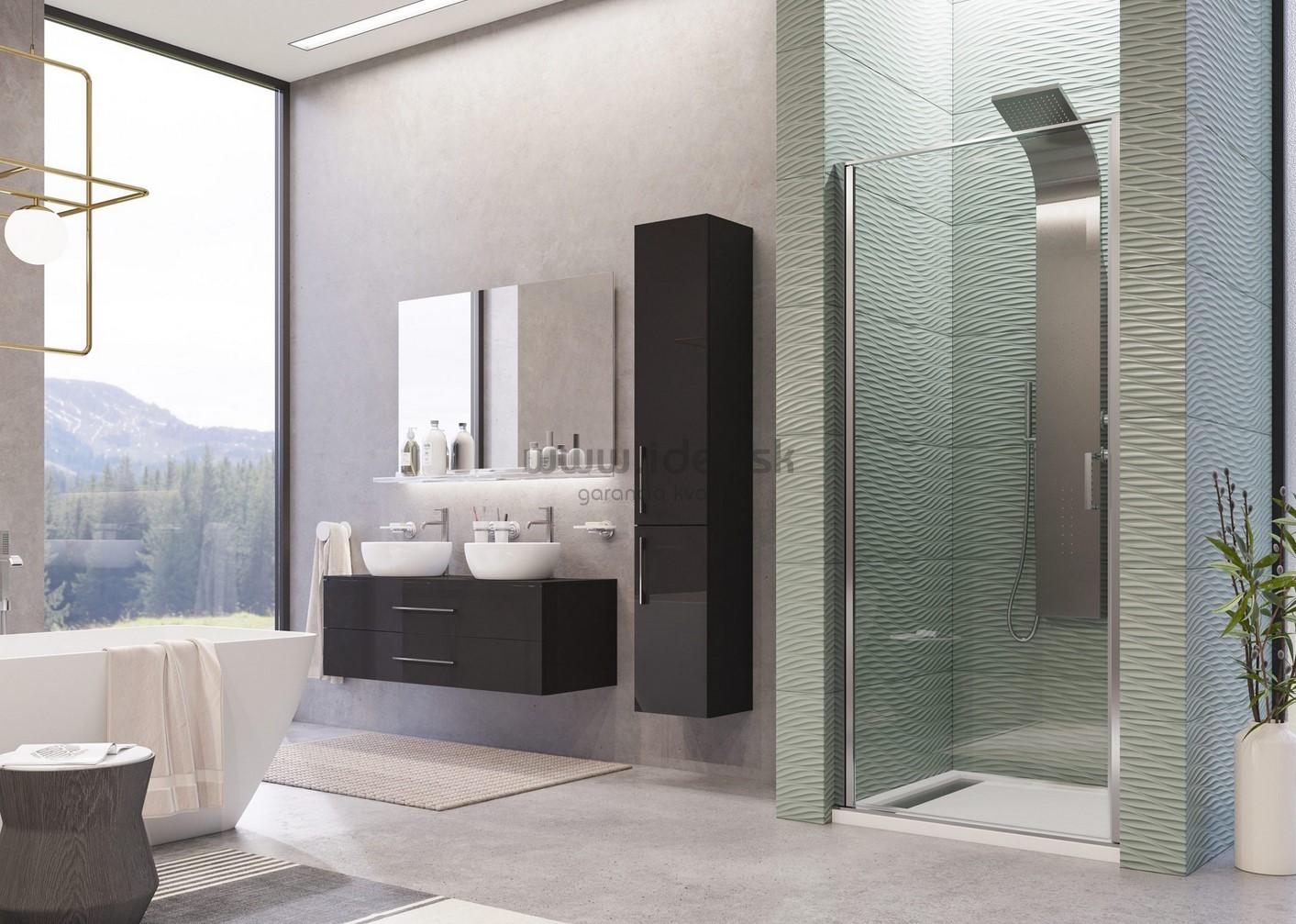 Aquatek YES sprchové dvere B1 70 cm grapé sklo