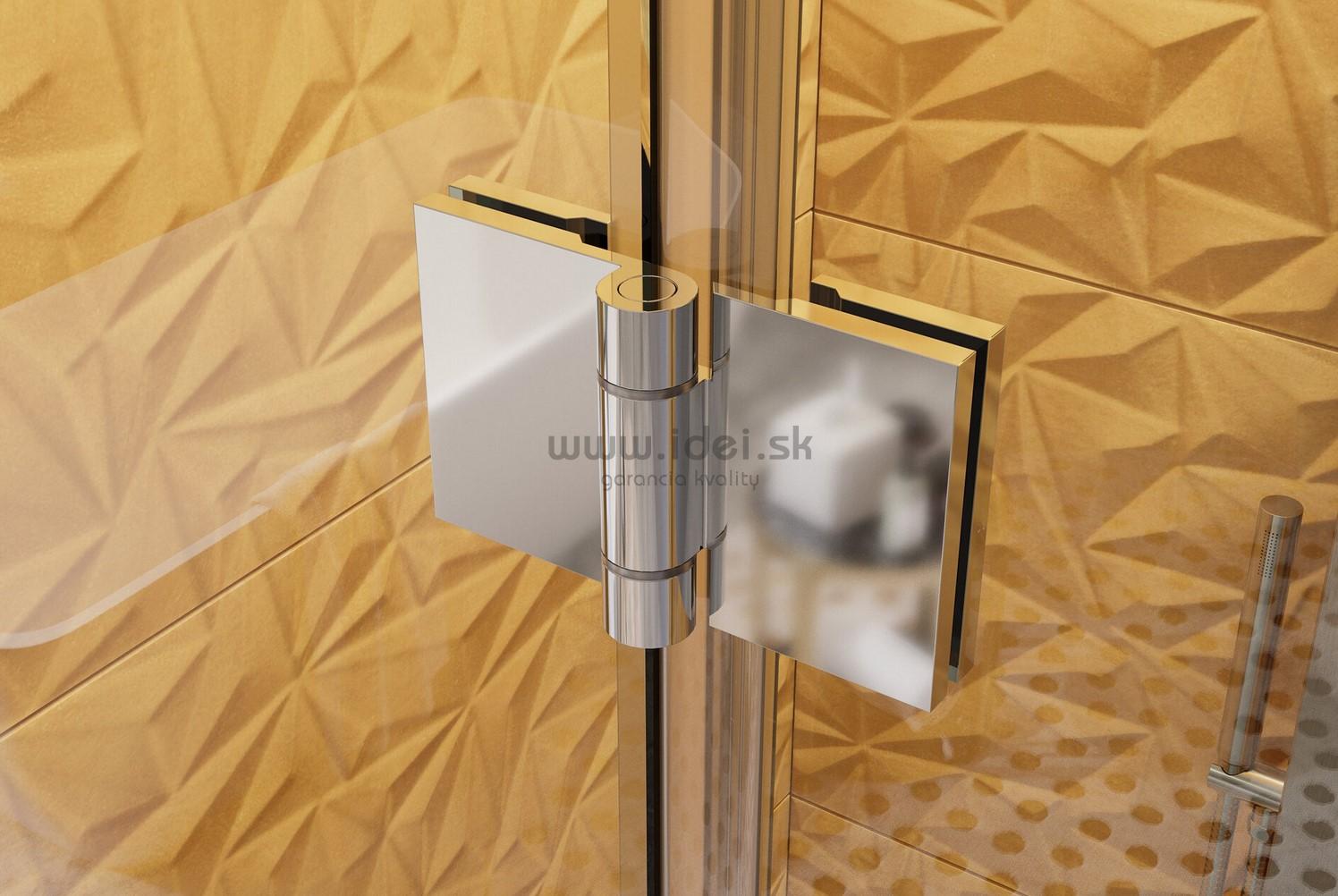 Zalamovacie sprchové dvere Aquatek YES B8 85 cm číre sklo