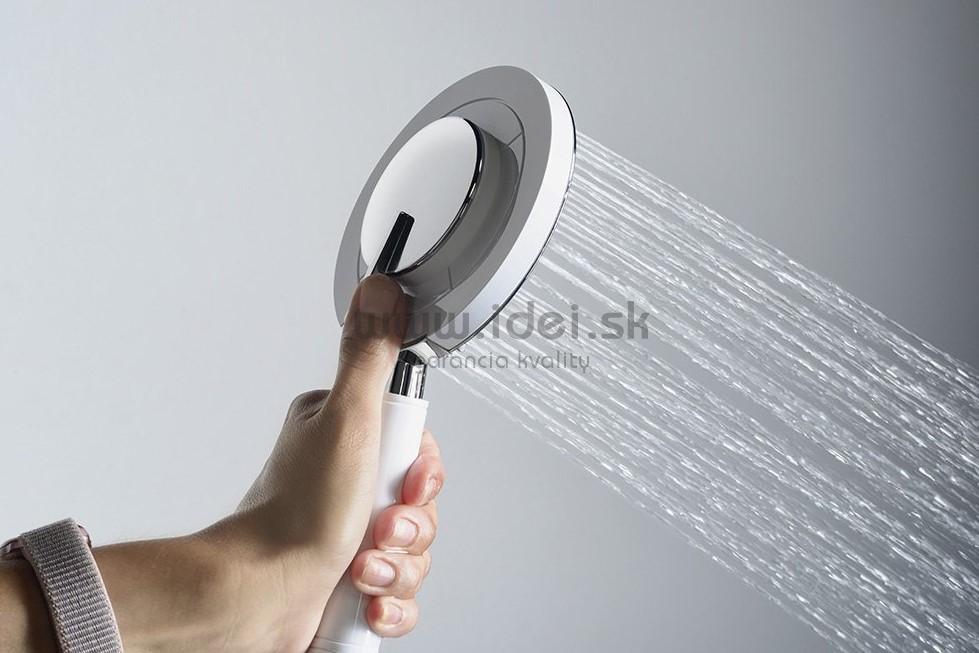 LIAM sprchový stĺp s batériou biela / chróm