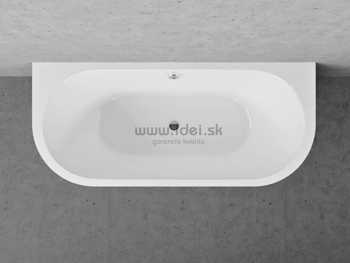 Santech TIME GEMINI vaňa do ľavého rohu 169x74 cm so sifónom s napúšťaním