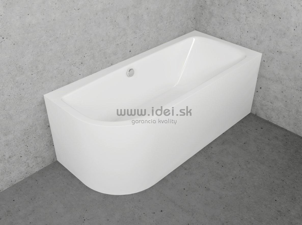 Santech TIME OPTIMA solitérna vaňa 168x74 cm do rohu