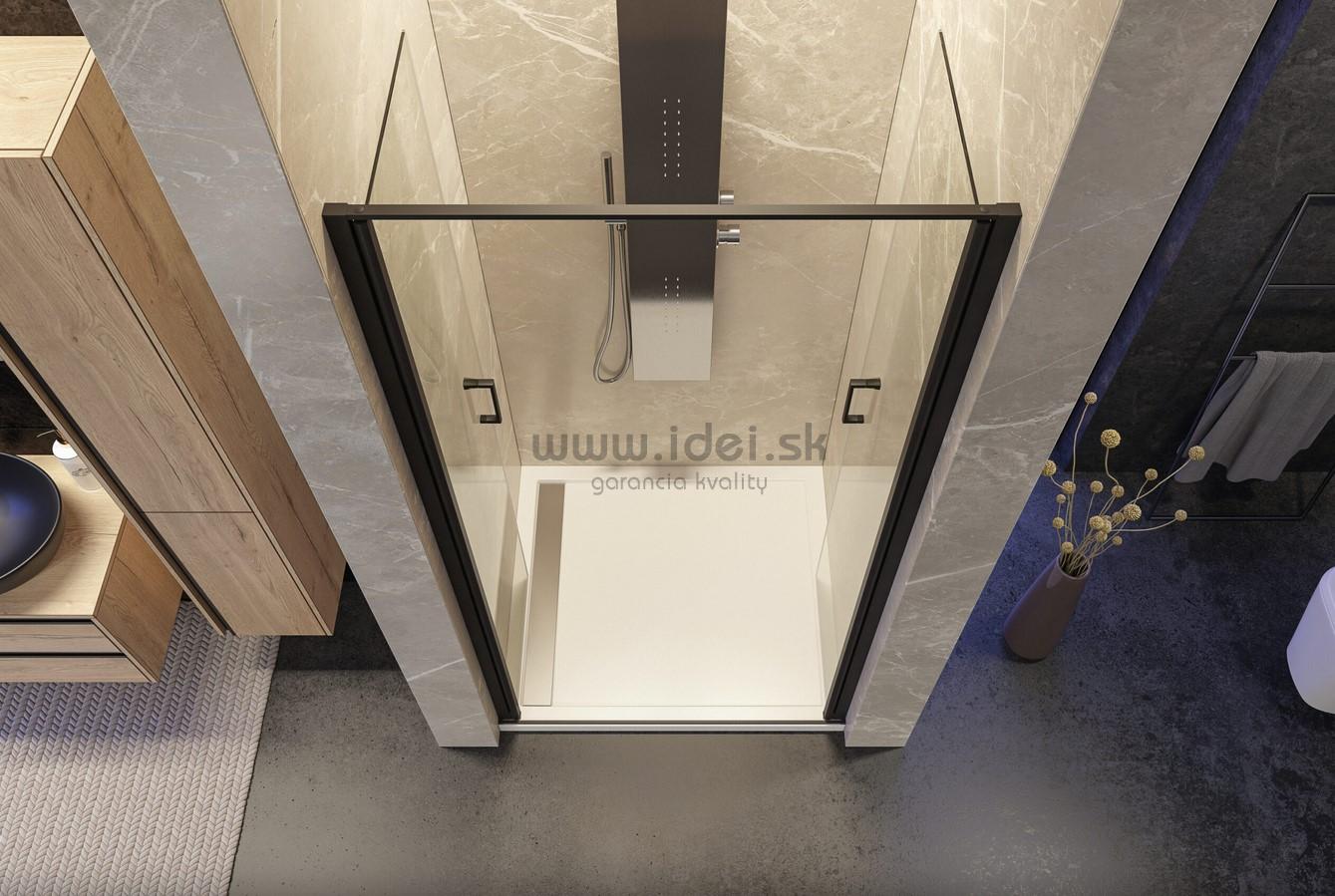 Aquatek YES BLACK B2 čierne sprchové dvere 80-100 cm