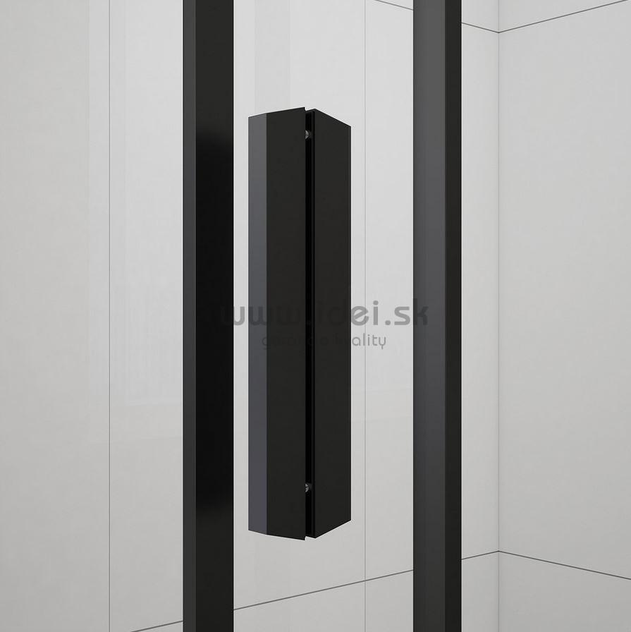 Polysan EASY BLACK štvorcový sprchový kút 80/90 cm čierny