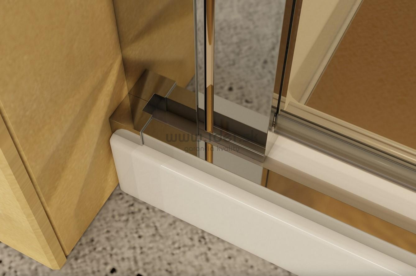 Zalamovacie sprchové dvere Aquatek YES B8 85 cm číre sklo