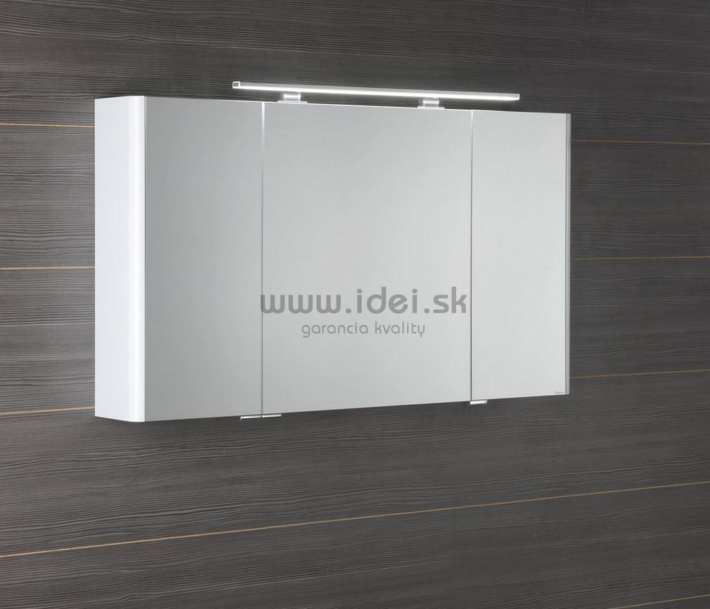 Zrkadlová skrinka LUCIE 126 cm s LED osvetlením