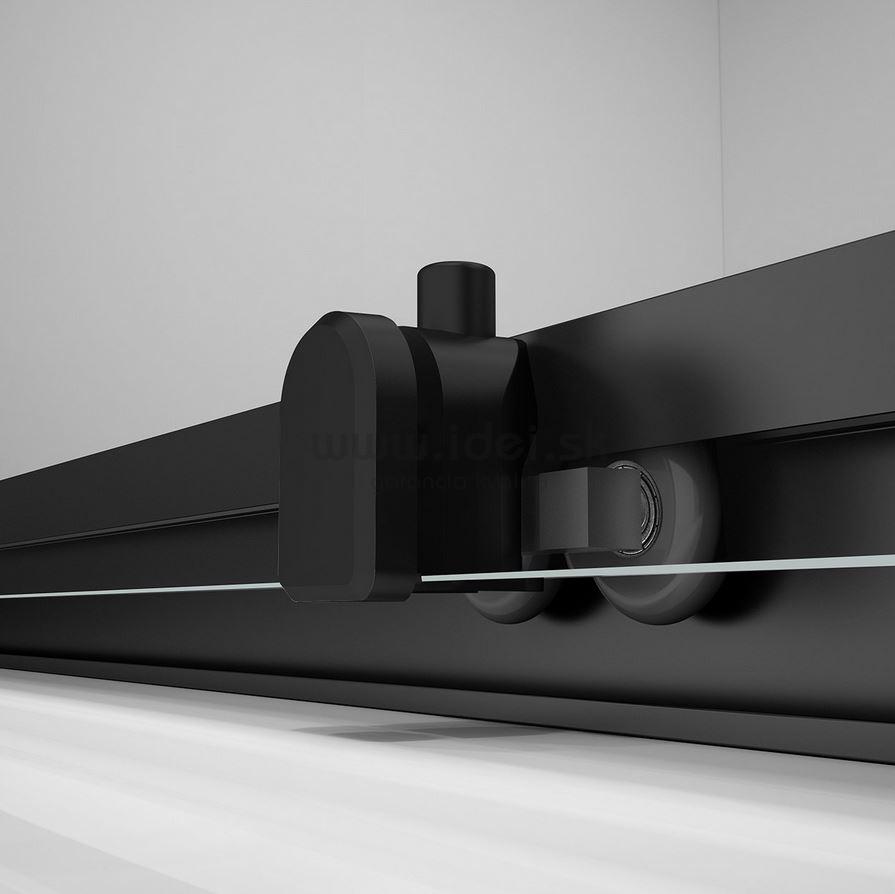 Polysan EASY BLACK štvorcový sprchový kút 80/90 cm čierny