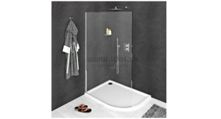 Polysan MODULAR SHOWER zaoblená Walk-in zástena 80-110 cm