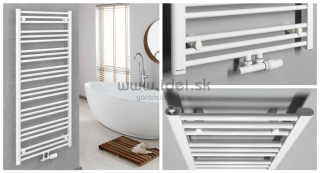Albrecht biely kúpeľnový radiátor so stredovým pripojením