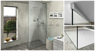 Polysan ARCHITEX LINE sprchová zástena so skrytým kotvením po strop