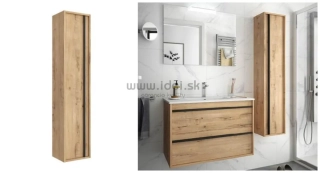 Salgar vysoká kúpeľňová skrinka africa oak