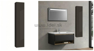 Kielle Meara vysoká kúpeľňová skrinka tmavo sivá